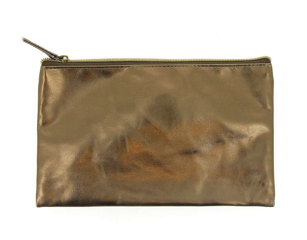 Gold Metallic Pencil Case Vibrant Home